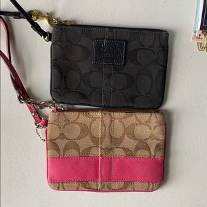 2 coach wristlets